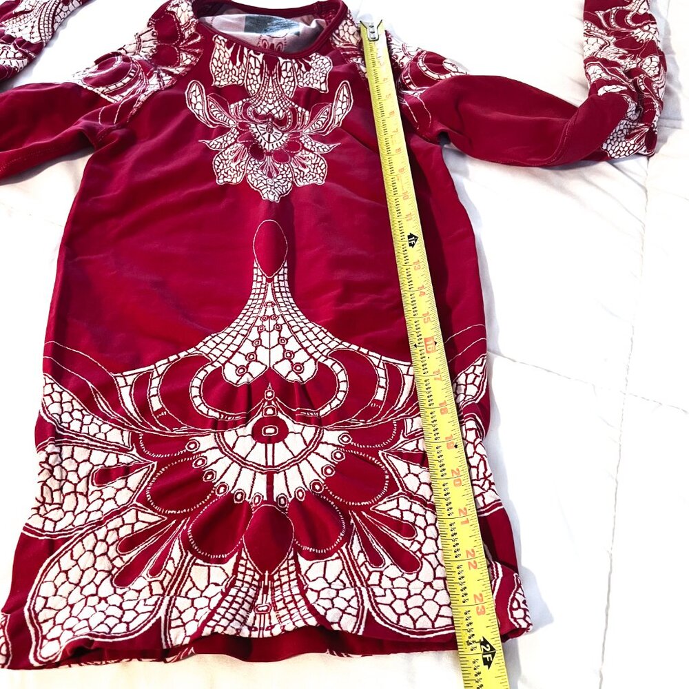 Athleta Tattoo Twist Long Sleeve Red Shirt size Small - Picture 6 of 6